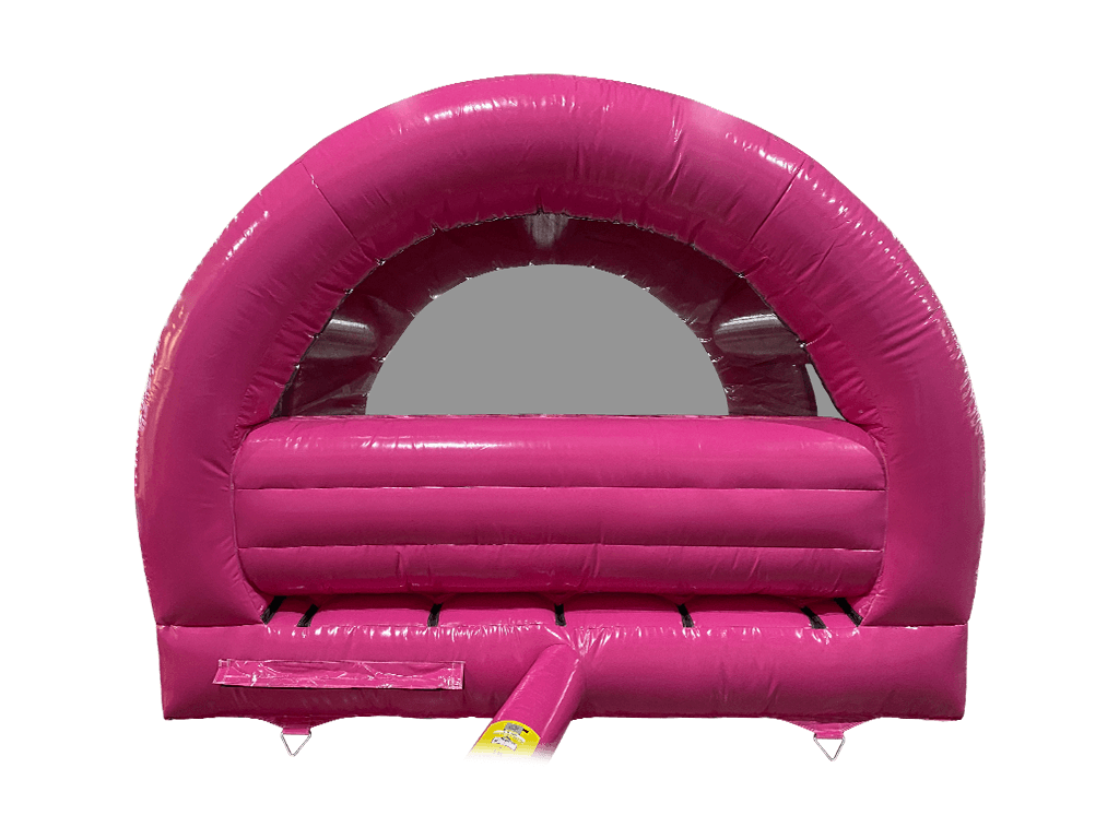 3,7x3,7m Rosa Party Gebogene Hüpfburg