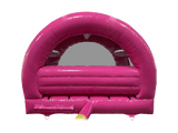 3,7x3,7m Rosa Party Gebogene Hüpfburg