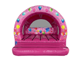 3.7x3.7m Multicoloured Party Curved Bouncer