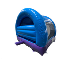 3.7x3.7m Purple & Blue Party Curved Bouncer