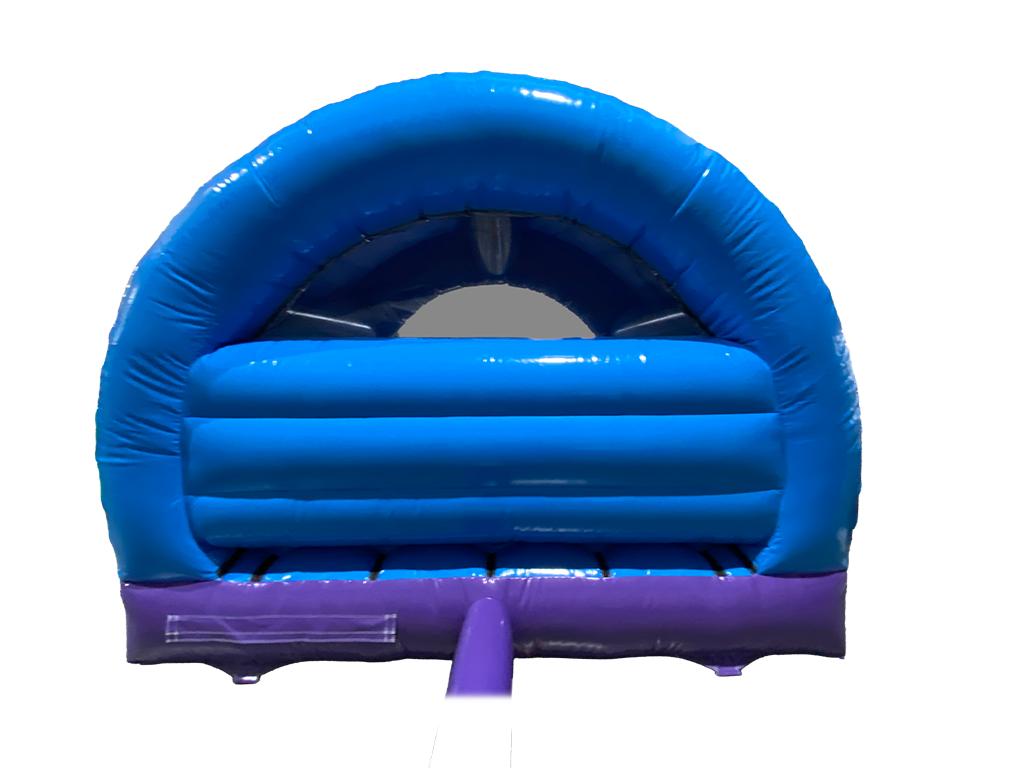 3.7x3.7m Purple & Blue Party Curved Bouncer