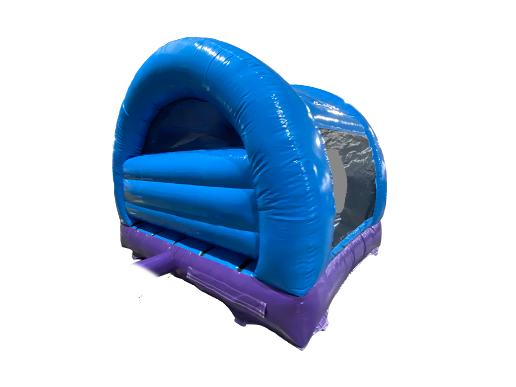 3.7x3.7m Purple & Blue Party Curved Bouncer