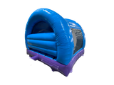 3.7x3.7m Purple & Blue Party Curved Bouncer