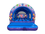 3.7x3.7m Multicoloured Party Curved Bouncer