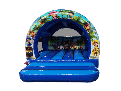 Château gonflable courbé Pirate 3,7x3,7m
