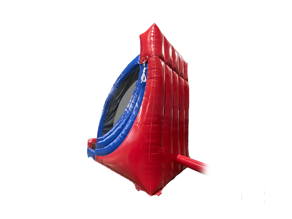 Tir au panier basketball rouge et bleu simple