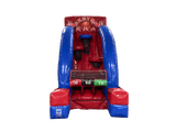 Tir au panier basketball rouge et bleu simple