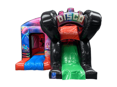 3D Multicoloured Disco Box Jump & Slide