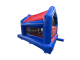 Combinado com Escorrega Frontal Médio 3D de Camião Monstro Vermelho e Azul 5.5x4m