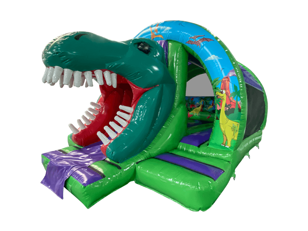Combinación de tobogán frontal de dinosaurio 3D 5.5x4.6m