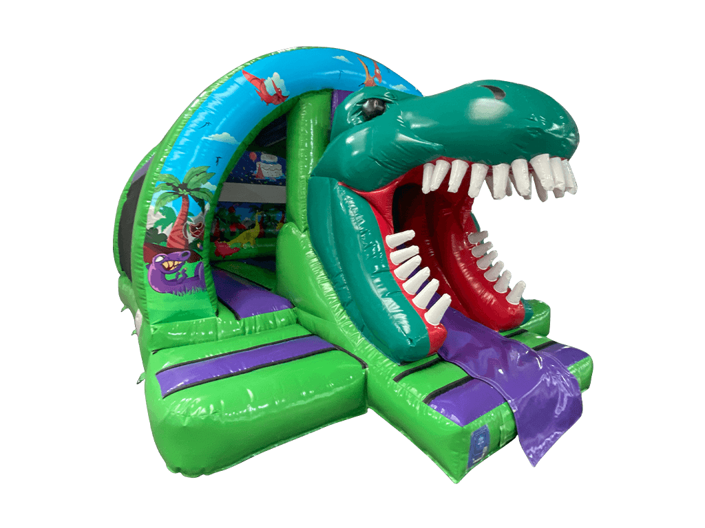 Combinación de tobogán frontal de dinosaurio 3D 5.5x4.6m