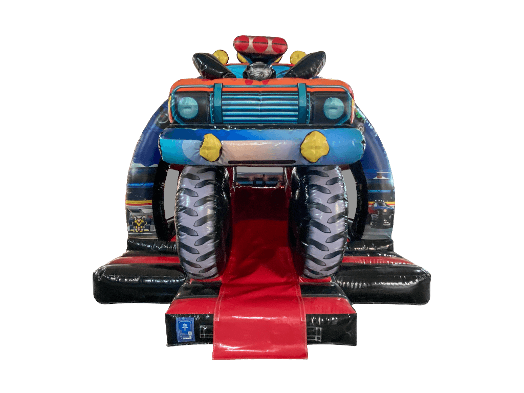 5,5x4,6m 3D Monster Truck Voorste Glijbaan Combi