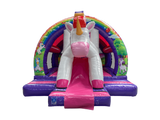 18x15ft 3D Unicorn Front Slide Combi