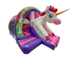 18x15ft 3D Unicorn Front Slide Combi