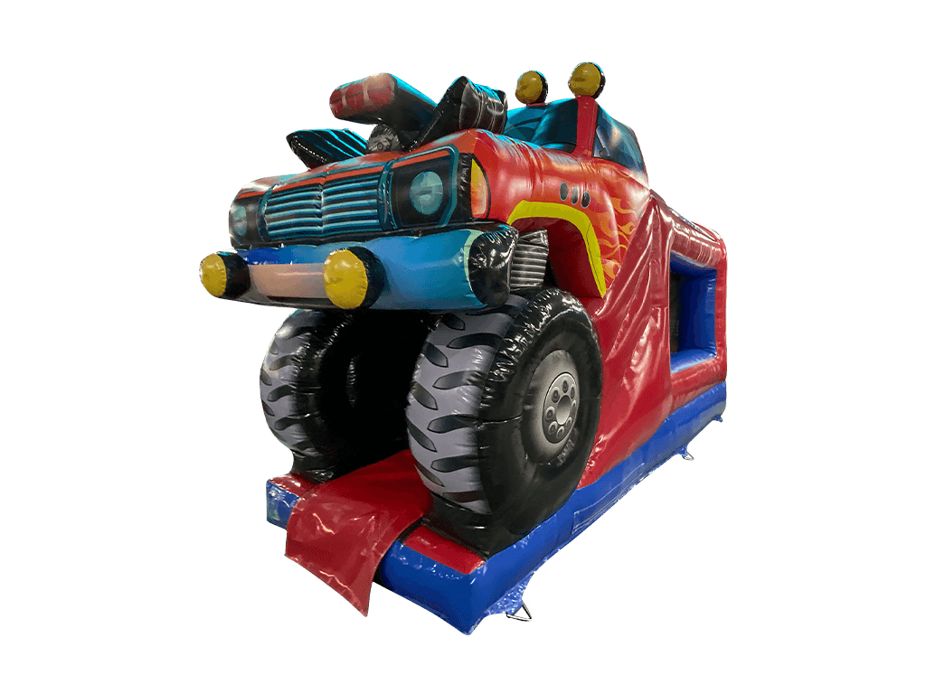 3D Monster Truck Box Jump & Slide