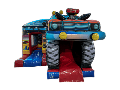 3D Monster Truck Box Jump & Slide