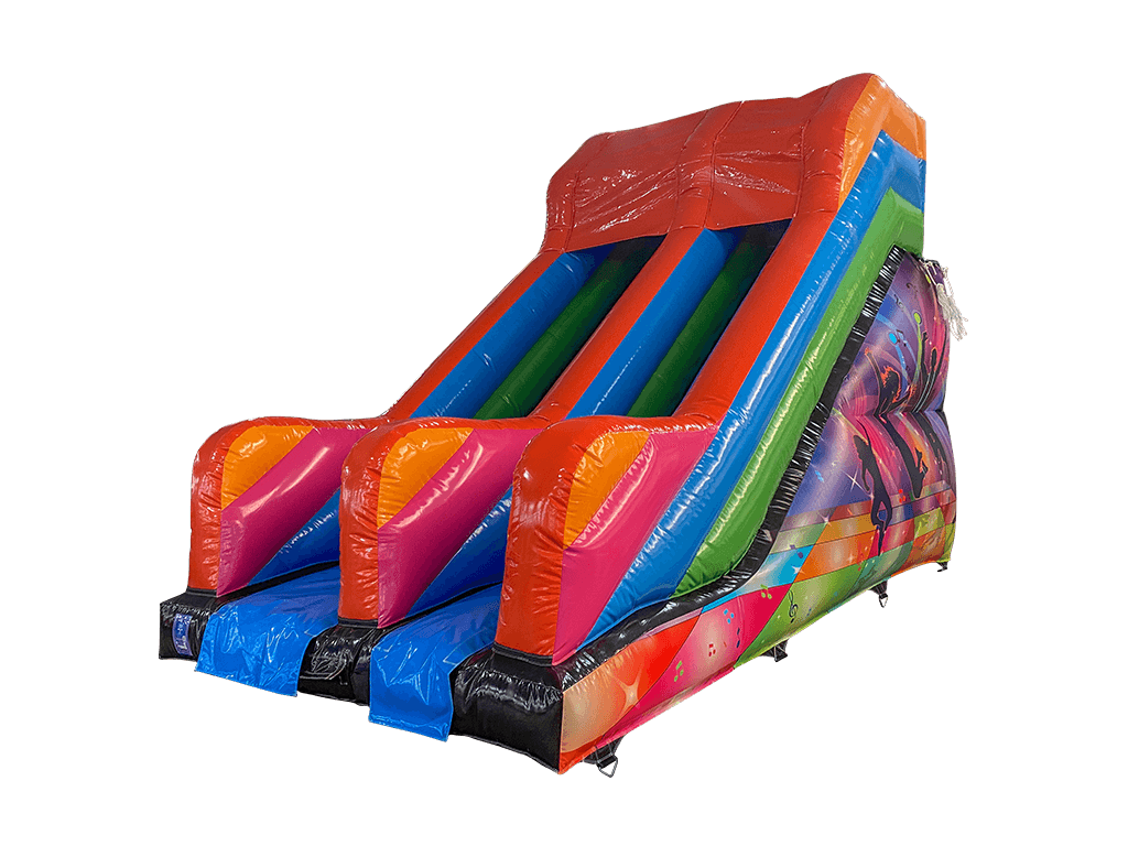 Tobogan disco multicolor platformă 3m