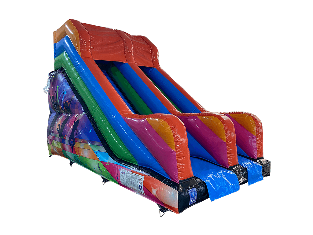 Tobogan disco multicolor platformă 3m