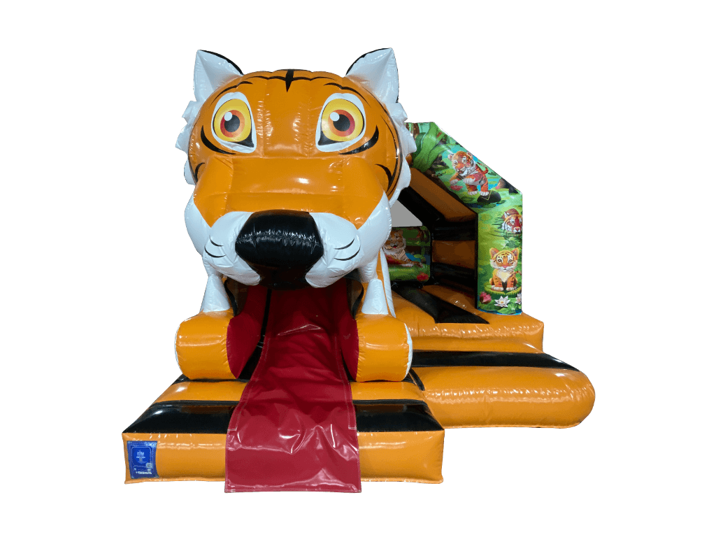 15x12ft 3D Tiger Front Slide Combi