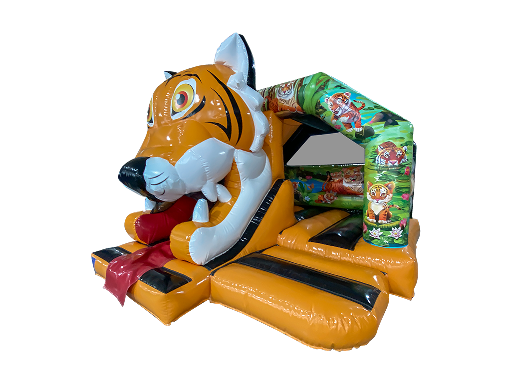 15x12ft 3D Tiger Front Slide Combi