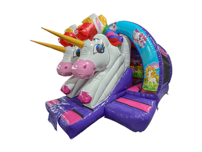 12x12ft 3D Unicorn Curved Front Slide Combi