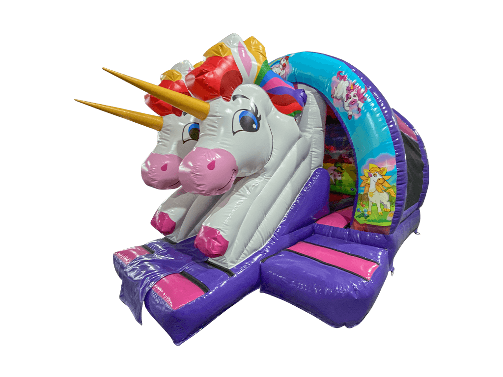 3.7x3.7m 3D Unicorn Curved Front Slide Combi