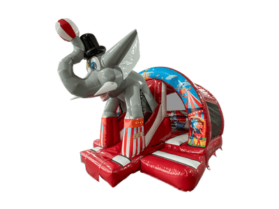 16x14ft 3D Elephant Curved Slide Combi