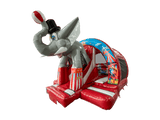 Combinazione Scivolo Curvo Elefante 3D Rosso 5x4,3m