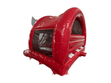 Combinazione Scivolo Curvo Elefante 3D Rosso 5x4,3m