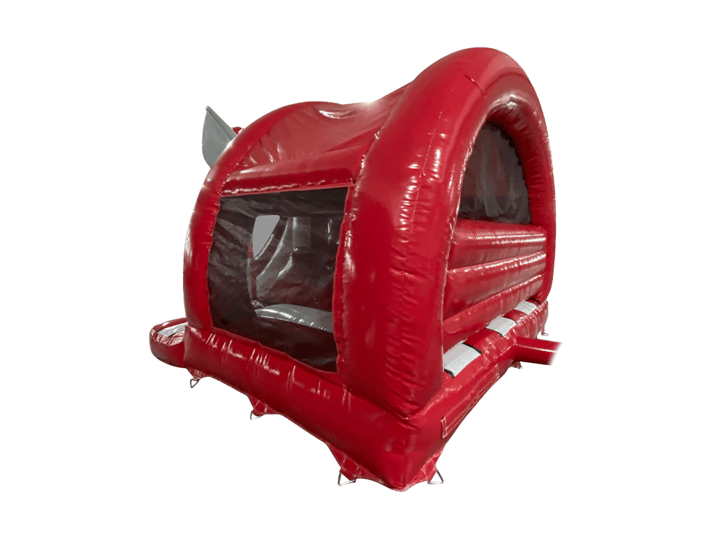 Combinazione Scivolo Curvo Elefante 3D Rosso 5x4,3m