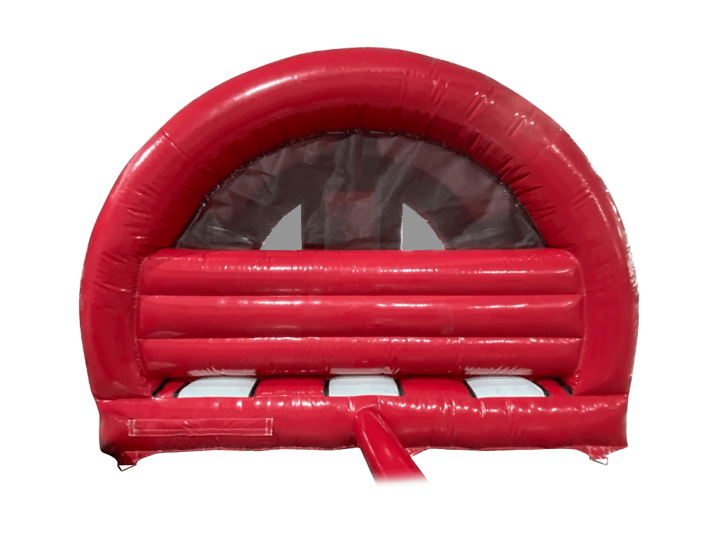 Combinazione Scivolo Curvo Elefante 3D Rosso 5x4,3m