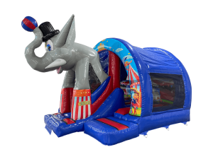 16x14ft 3D Elephant Curved Slide Combi