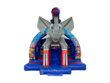16x14ft 3D Elephant Curved Slide Combi