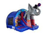 16x14ft 3D Elephant Curved Slide Combi