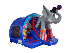16x14ft 3D Elephant Curved Slide Combi