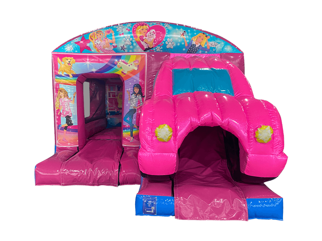 3D Droomauto Box Springen & Glijbaan - Disco Klaar