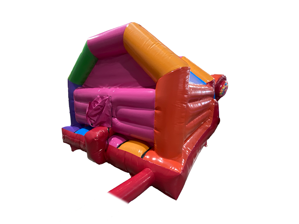 5.5x3.7m 3D Multicoloured Party Front Slide Combi Disco Ready