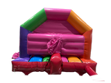 5.5x3.7m 3D Multicoloured Party Front Slide Combi Disco Ready