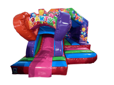 18x12ft 3D Multicolored Party Front Slide Combi (Disco Ready)