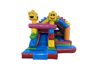 15x12ft 3D Building Bricks Front Slide Combi