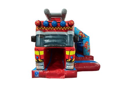 15x12ft 3D Fire Truck Front Slide Combi