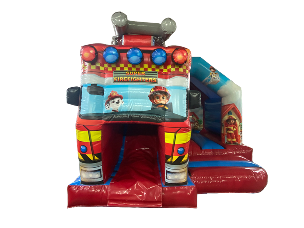 15x12ft 3D Fire Truck Front Slide Combi