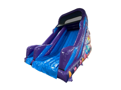12ft Platform Blue &amp; Red Party Slide