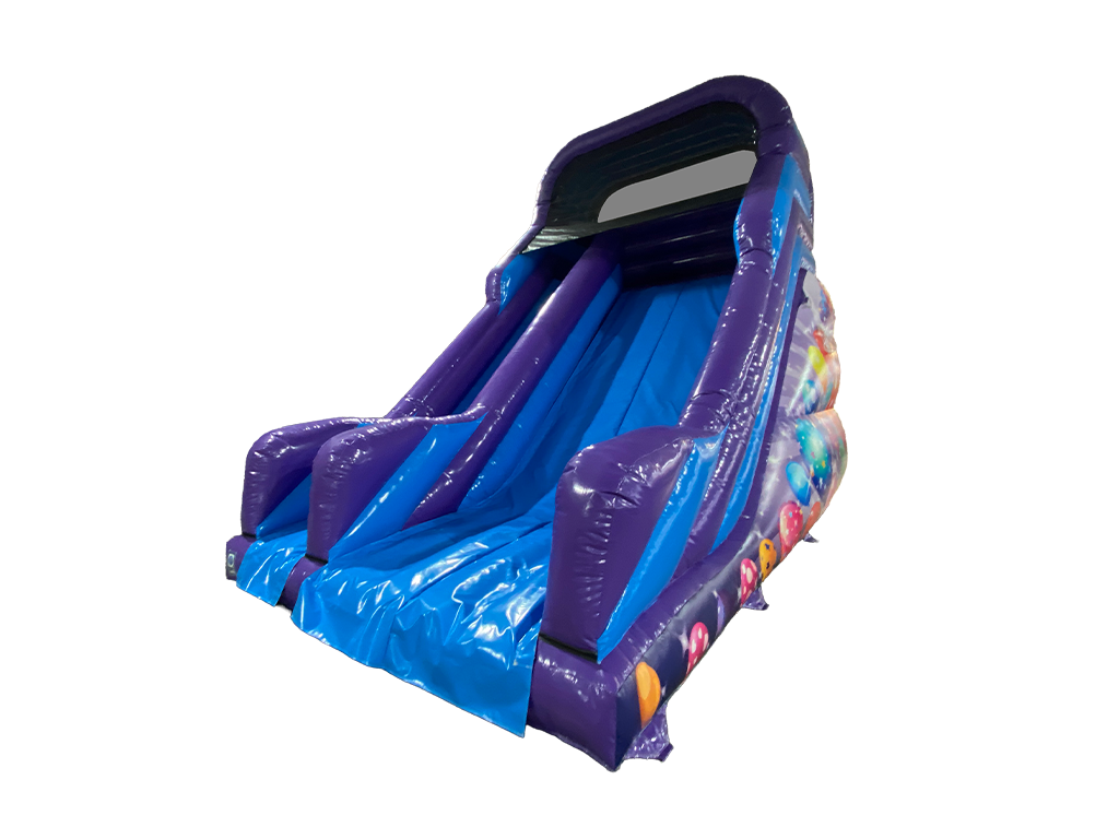 12ft Platform Blue &amp; Red Party Slide