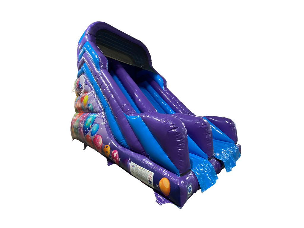 12ft Platform Blue &amp; Red Party Slide