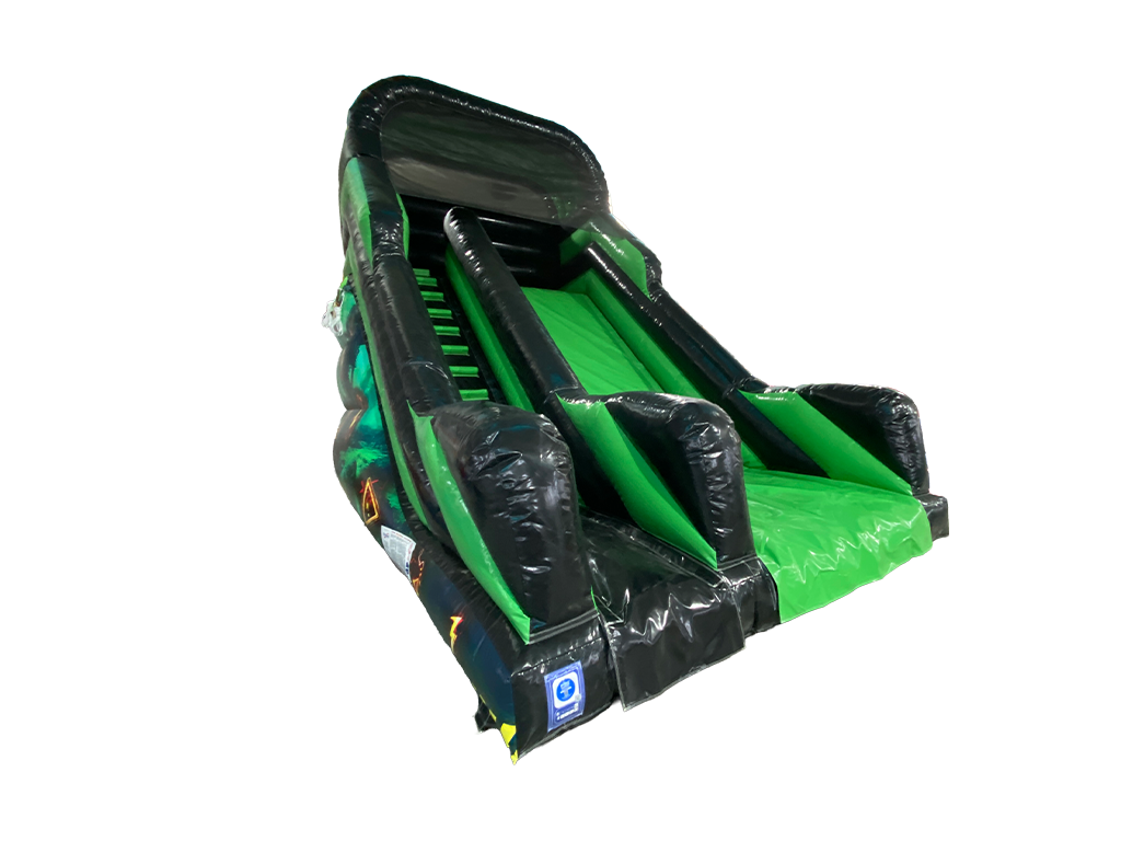 12ft Platform Green Toxic Slide