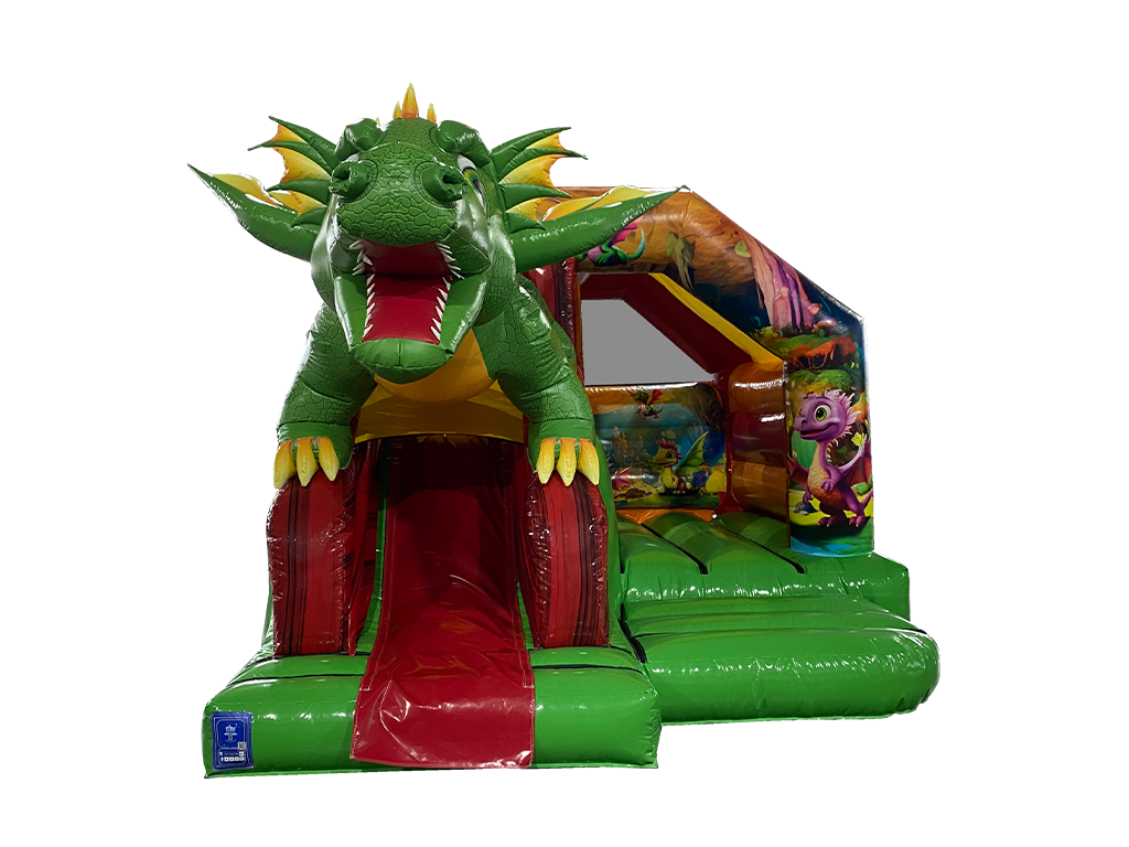 5x4m 3D Green Dragon Front Slide Combi