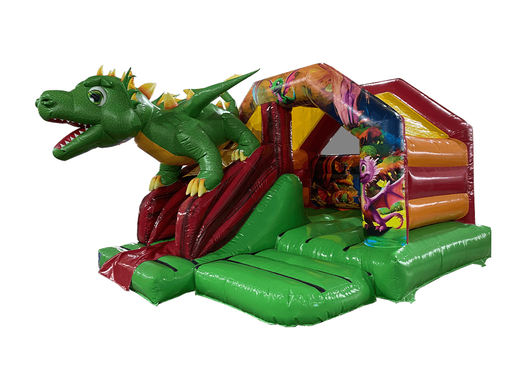 5x4m 3D Green Dragon Front Slide Combi