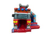 18x12ft 3D Fire Truck Front Slide Combi