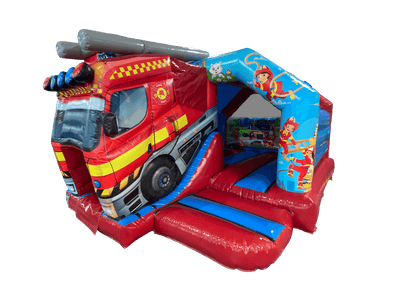 18x12ft 3D Fire Truck Front Slide Combi
